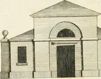 An illustration from The country gentleman's architect, in a great variety of new designs, for cottages, farm-houses, country-houses, villas, lodges for park or garden entrances, and ornamental wooden gates : with plans of the offices belonging to each design, distributed with a strict attention to convenience, elegance, and economy (1787)