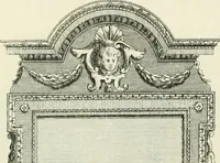 Picture 63 of 81 from The gentlemens or builders companion : containing variety of usefull designs for doors, gateways, peers, pavilions, temples, chimney-pieces, slab tables, pier glasses, or tabernacle frames, ceiling peices [sic] &c. (1739), leaf 104