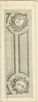 An illustration from The gentlemens or builders companion : containing variety of usefull designs for doors, gateways, peers, pavilions, temples, chimney-pieces, slab tables, pier glasses, or tabernacle frames, ceiling peices [sic] &c. (1739)