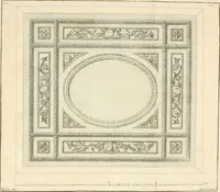 Picture 80 of 81 from The gentlemens or builders companion : containing variety of usefull designs for doors, gateways, peers, pavilions, temples, chimney-pieces, slab tables, pier glasses, or tabernacle frames, ceiling peices [sic] &c. (1739), leaf 129
