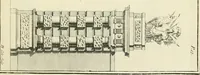 Picture 19 of 81 from The gentlemens or builders companion : containing variety of usefull designs for doors, gateways, peers, pavilions, temples, chimney-pieces, slab tables, pier glasses, or tabernacle frames, ceiling peices [sic] &c. (1739), leaf 42