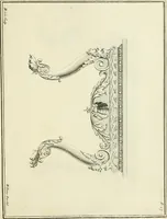 An illustration from The gentlemens or builders companion : containing variety of usefull designs for doors, gateways, peers, pavilions, temples, chimney-pieces, slab tables, pier glasses, or tabernacle frames, ceiling peices [sic] &c. (1739)