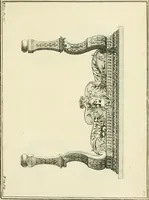 An illustration from The gentlemens or builders companion : containing variety of usefull designs for doors, gateways, peers, pavilions, temples, chimney-pieces, slab tables, pier glasses, or tabernacle frames, ceiling peices [sic] &c. (1739)