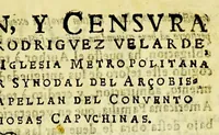 An illustration from Geografica descripcion de la parte septentrional, del polo artico de la America, y nueua iglesia de las Indias Occidentales, y sitio astronomico de esta Provincia de Predicadores de Antequera Valle de Oaxaca: en diez y siete grados del tropico de Cancer: debaxo de los aspectos, y radiaciones de planetas morales, que la fundaron con virtudes celestes, influyendola en santidad, y doctrina. (1674)