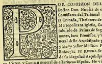 An illustration from Geografica descripcion de la parte septentrional, del polo artico de la America, y nueua iglesia de las Indias Occidentales, y sitio astronomico de esta Provincia de Predicadores de Antequera Valle de Oaxaca: en diez y siete grados del tropico de Cancer: debaxo de los aspectos, y radiaciones de planetas morales, que la fundaron con virtudes celestes, influyendola en santidad, y doctrina. (1674)