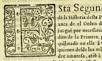 An illustration from Geografica descripcion de la parte septentrional, del polo artico de la America, y nueua iglesia de las Indias Occidentales, y sitio astronomico de esta Provincia de Predicadores de Antequera Valle de Oaxaca: en diez y siete grados del tropico de Cancer: debaxo de los aspectos, y radiaciones de planetas morales, que la fundaron con virtudes celestes, influyendola en santidad, y doctrina. (1674)