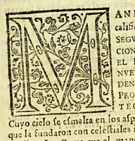 An illustration from Geografica descripcion de la parte septentrional, del polo artico de la America, y nueua iglesia de las Indias Occidentales, y sitio astronomico de esta Provincia de Predicadores de Antequera Valle de Oaxaca: en diez y siete grados del tropico de Cancer: debaxo de los aspectos, y radiaciones de planetas morales, que la fundaron con virtudes celestes, influyendola en santidad, y doctrina. (1674)