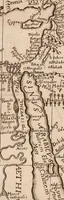 Picture 7 of 35 from Geographiæ sacræ pars prior[-altera] ... : cum tabula chorographica, & duplici indice, 1. Locorum scripturæ. 2. Rerum & verborum : adjecti sunt tres alij indices in fine totius operis (1651), leaf 34
