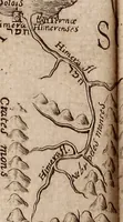 An illustration from Geographiæ sacræ pars prior[-altera] ... : cum tabula chorographica, & duplici indice, 1. Locorum scripturæ. 2. Rerum & verborum : adjecti sunt tres alij indices in fine totius operis (1651)