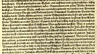An illustration from Geographische vnd historische Beschreibung der uberauss grosser Landtschafft America: welche auch West Jndia, vnd jhrer grösse halben die New Welt genennet wirt. : Gar artig, vnd nach der Kunst in XX. Mappen oder Landtaffeln verfasset, vnd jetzt newlich in Kupffer gestochen, vnd an tag gegeben. : Dabey auff dem Rücken ieder Mappen gefunden wirdt, die Gestalt, Art, vne vornembste Gelgenheit der Landtschafft ... : Zu mehrem Verstand vnd Erklärung gemelter Landschafft America, ist hiebey gefügt ein schön vnd nützlicher Tractat von der Natur, Art, vnd Eygenschafft der Newer Welt ... (1598)