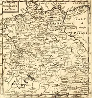 An illustration from Geography rectified; or, A description of the world, in all its kingdoms, provinces, countries ... As also their commodities, coins, weights, and measures, compared with those at London. Illustrated with seventy eight maps. The 3d ed., enl. To which is added a compleat geographical index to the whole, alphabetically digested. The whole work performed according to the more accurate observations and discoveries of modern authors (1693)