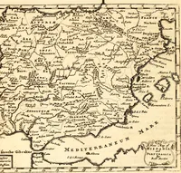 Picture 27 of 90 from Geography rectified; or, A description of the world, in all its kingdoms, provinces, countries ... As also their commodities, coins, weights, and measures, compared with those at London. Illustrated with seventy eight maps. The 3d ed., enl. To which is added a compleat geographical index to the whole, alphabetically digested. The whole work performed according to the more accurate observations and discoveries of modern authors (1693), leaf 215