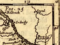 An illustration from Geography rectified; or, A description of the world, in all its kingdoms, provinces, countries ... As also their commodities, coins, weights, and measures, compared with those at London. Illustrated with seventy eight maps. The 3d ed., enl. To which is added a compleat geographical index to the whole, alphabetically digested. The whole work performed according to the more accurate observations and discoveries of modern authors (1693)