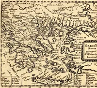 An illustration from Geography rectified; or, A description of the world, in all its kingdoms, provinces, countries ... As also their commodities, coins, weights, and measures, compared with those at London. Illustrated with seventy eight maps. The 3d ed., enl. To which is added a compleat geographical index to the whole, alphabetically digested. The whole work performed according to the more accurate observations and discoveries of modern authors (1693)