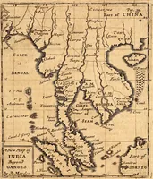 An illustration from Geography rectified; or, A description of the world, in all its kingdoms, provinces, countries ... As also their commodities, coins, weights, and measures, compared with those at London. Illustrated with seventy eight maps. The 3d ed., enl. To which is added a compleat geographical index to the whole, alphabetically digested. The whole work performed according to the more accurate observations and discoveries of modern authors (1693)