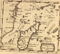 An illustration from Geography rectified; or, A description of the world, in all its kingdoms, provinces, countries ... As also their commodities, coins, weights, and measures, compared with those at London. Illustrated with seventy eight maps. The 3d ed., enl. To which is added a compleat geographical index to the whole, alphabetically digested. The whole work performed according to the more accurate observations and discoveries of modern authors (1693)