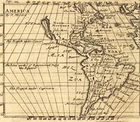 An illustration from Geography rectified; or, A description of the world, in all its kingdoms, provinces, countries ... As also their commodities, coins, weights, and measures, compared with those at London. Illustrated with seventy eight maps. The 3d ed., enl. To which is added a compleat geographical index to the whole, alphabetically digested. The whole work performed according to the more accurate observations and discoveries of modern authors (1693)