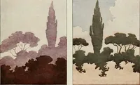 An illustration from Geometrical drawing, projection drawing, freehand and ornamental drawing, wash work and brush drawing, elementary perspective drawing, architectural drawing (1921)
