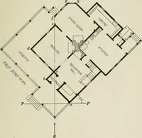 An illustration from Geometrical drawing, projection drawing, freehand and ornamental drawing, wash work and brush drawing, elementary perspective drawing, architectural drawing (1921)
