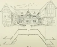 An illustration from Geometrical drawing, projection drawing, freehand and ornamental drawing, wash work and brush drawing, elementary perspective drawing, architectural drawing (1921)