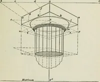 An illustration from Geometrical drawing, projection drawing, freehand and ornamental drawing, wash work and brush drawing, elementary perspective drawing, architectural drawing (1921)