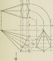 An illustration from Geometrical drawing, projection drawing, freehand and ornamental drawing, wash work and brush drawing, elementary perspective drawing, architectural drawing (1921)