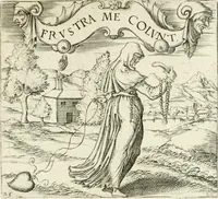 An illustration from Georgiae Montaneae, nobilis Gallae, Emblematvm Christianorvm centvria : cum eorundem Latina interpretatione = Cent emblemes chrestiens (1584)