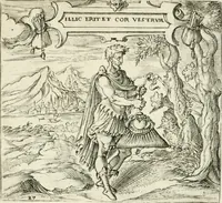 An illustration from Georgiae Montaneae, nobilis Gallae, Emblematvm Christianorvm centvria : cum eorundem Latina interpretatione = Cent emblemes chrestiens (1584)