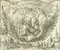 An illustration from Georgiae Montaneae, nobilis Gallae, Emblematvm Christianorvm centvria : cum eorundem Latina interpretatione = Cent emblemes chrestiens (1584)