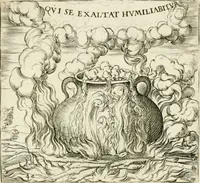 An illustration from Georgiae Montaneae, nobilis Gallae, Emblematvm Christianorvm centvria : cum eorundem Latina interpretatione = Cent emblemes chrestiens (1584)
