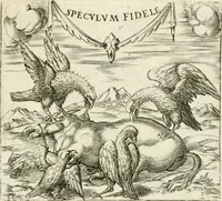 Picture 48 of 106 from Georgiae Montaneae, nobilis Gallae, Emblematvm Christianorvm centvria : cum eorundem Latina interpretatione = Cent emblemes chrestiens (1584), leaf 194
