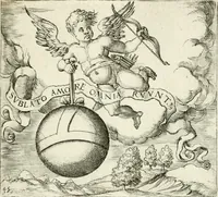 An illustration from Georgiae Montaneae, nobilis Gallae, Emblematvm Christianorvm centvria : cum eorundem Latina interpretatione = Cent emblemes chrestiens (1584)
