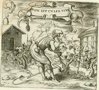 An illustration from Georgiae Montaneae, nobilis Gallae, Emblematvm Christianorvm centvria : cum eorundem Latina interpretatione = Cent emblemes chrestiens (1584)