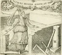 Picture 5 of 106 from Georgiae Montaneae, nobilis Gallae, Emblematvm Christianorvm centvria : cum eorundem Latina interpretatione = Cent emblemes chrestiens (1584), leaf 22