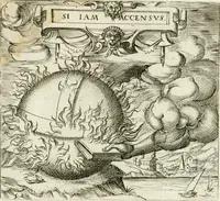 An illustration from Georgiae Montaneae, nobilis Gallae, Emblematvm Christianorvm centvria : cum eorundem Latina interpretatione = Cent emblemes chrestiens (1584)