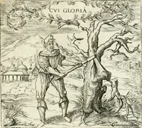 An illustration from Georgiae Montaneae, nobilis Gallae, Emblematvm Christianorvm centvria : cum eorundem Latina interpretatione = Cent emblemes chrestiens (1584)