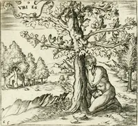 An illustration from Georgiae Montaneae, nobilis Gallae, Emblematvm Christianorvm centvria : cum eorundem Latina interpretatione = Cent emblemes chrestiens (1584)