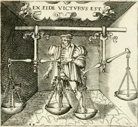 An illustration from Georgiae Montaneae, nobilis Gallae, Emblematvm Christianorvm centvria : cum eorundem Latina interpretatione = Cent emblemes chrestiens (1584)