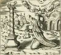 An illustration from Georgiae Montaneae, nobilis Gallae, Emblematvm Christianorvm centvria : cum eorundem Latina interpretatione = Cent emblemes chrestiens (1584)