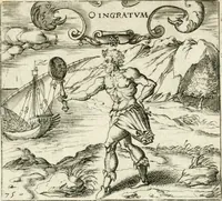An illustration from Georgiae Montaneae, nobilis Gallae, Emblematvm Christianorvm centvria : cum eorundem Latina interpretatione = Cent emblemes chrestiens (1584)
