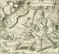 An illustration from Georgiae Montaneae, nobilis Gallae, Emblematvm Christianorvm centvria : cum eorundem Latina interpretatione = Cent emblemes chrestiens (1584)