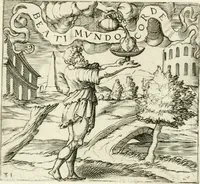 An illustration from Georgiae Montaneae, nobilis Gallae, Emblematvm Christianorvm centvria : cum eorundem Latina interpretatione = Cent emblemes chrestiens (1584)