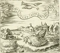 An illustration from Georgiae Montaneae, nobilis Gallae, Emblematvm Christianorvm centvria : cum eorundem Latina interpretatione = Cent emblemes chrestiens (1584)