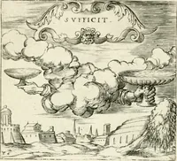 An illustration from Georgiae Montaneae, nobilis Gallae, Emblematvm Christianorvm centvria : cum eorundem Latina interpretatione = Cent emblemes chrestiens (1584)