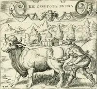 An illustration from Georgiae Montaneae, nobilis Gallae, Emblematvm Christianorvm centvria : cum eorundem Latina interpretatione = Cent emblemes chrestiens (1584)