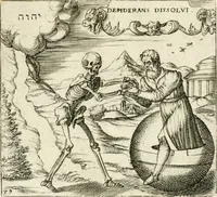 An illustration from Georgiae Montaneae, nobilis Gallae, Emblematvm Christianorvm centvria : cum eorundem Latina interpretatione = Cent emblemes chrestiens (1584)