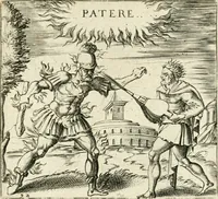An illustration from Georgiae Montaneae, nobilis Gallae, Emblematvm Christianorvm centvria : cum eorundem Latina interpretatione = Cent emblemes chrestiens (1584)