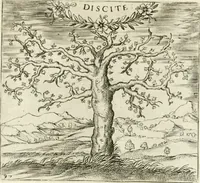 An illustration from Georgiae Montaneae, nobilis Gallae, Emblematvm Christianorvm centvria : cum eorundem Latina interpretatione = Cent emblemes chrestiens (1584)