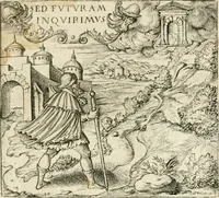 An illustration from Georgiae Montaneae, nobilis Gallae, Emblematvm Christianorvm centvria : cum eorundem Latina interpretatione = Cent emblemes chrestiens (1584)