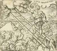 An illustration from Georgiae Montaneae, nobilis Gallae, Emblematvm Christianorvm centvria : cum eorundem Latina interpretatione = Cent emblemes chrestiens (1584)